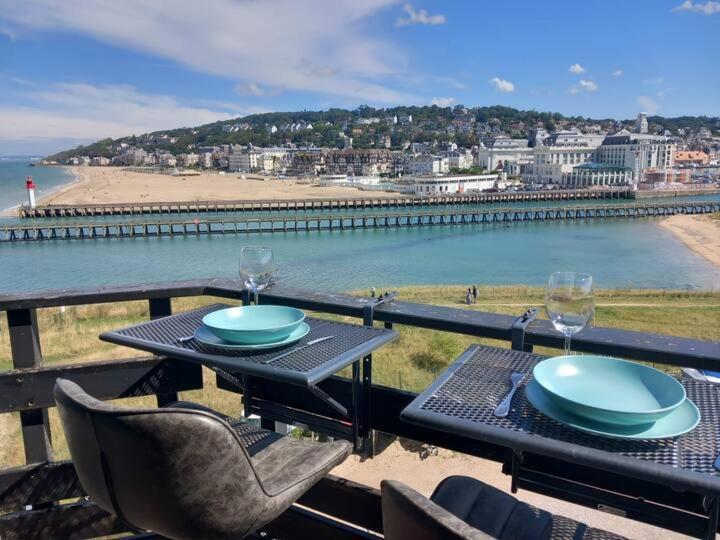Mini-Duplex Cosy Avec Magnifique Vue Mer Deauville Kültér fotó
